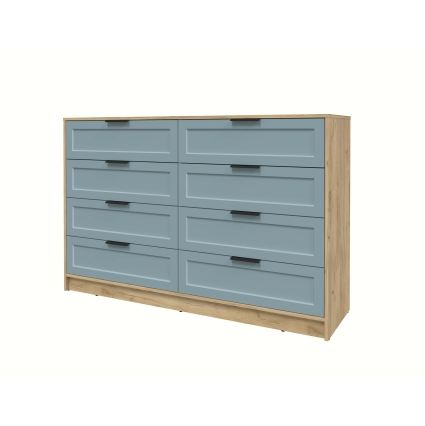 Kомод Тренд КТ-К157 (Дуб золотой ЛДСП/ Океан ЛМДФ) Ш1565 В1020 Г451 Kомод Тренд КТ-К157 (Дуб золотой ЛДСП/ Океан ЛМДФ) Ш1565 В1020 Г451